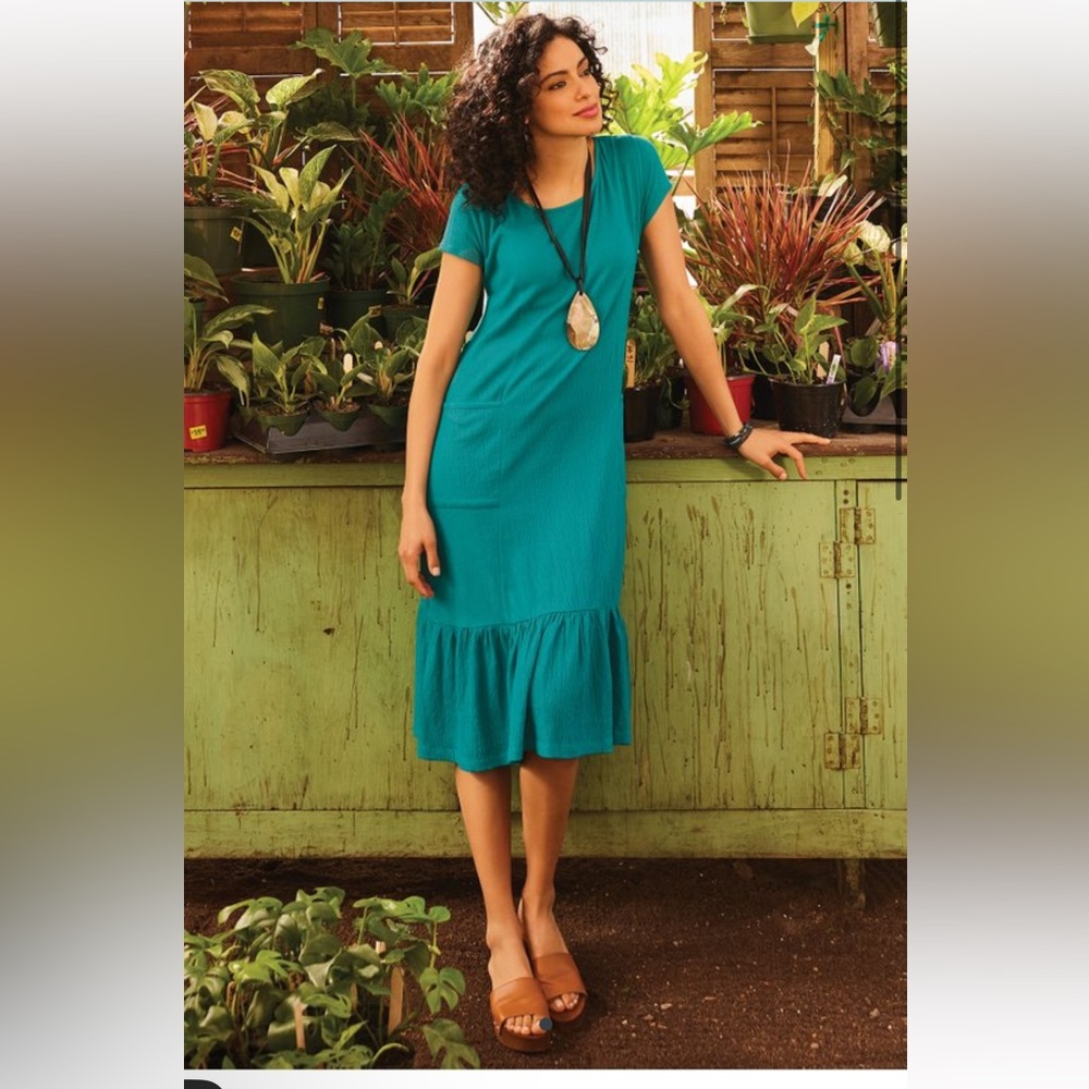 Soft Surroundings Fleur Midi Dress M - Picture 1 of 7